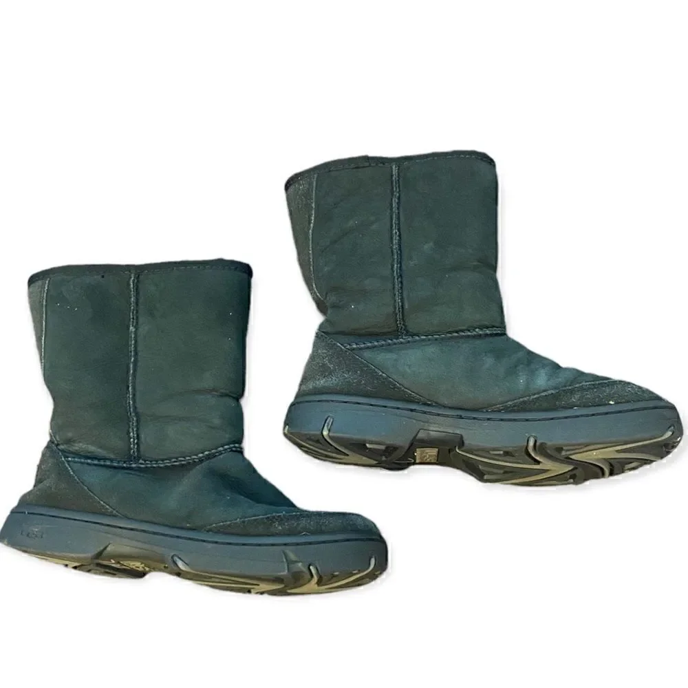 Ugg Ultimate Short Boots Black womens 7 shearling